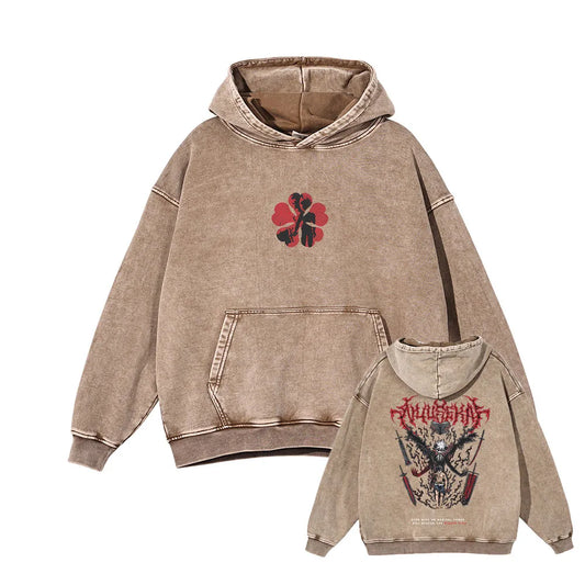 Black Clover Wizard King Oversized Vintage Hoodie