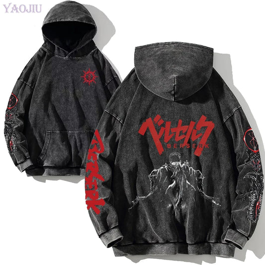 Berserk Guts Relentless Warrior Vintage Hoodie