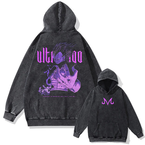 Dragon Ball Z Vegeta's Pride Oversized Vintage Hoodie
